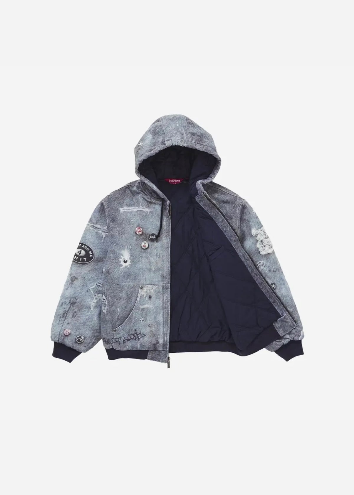 Supreme× HJR Trompe L’oeil Hooded Jacke Jaqueta Supreme HJR Trompe L'oeil Hooded Work Jacket - Pronta Entrega