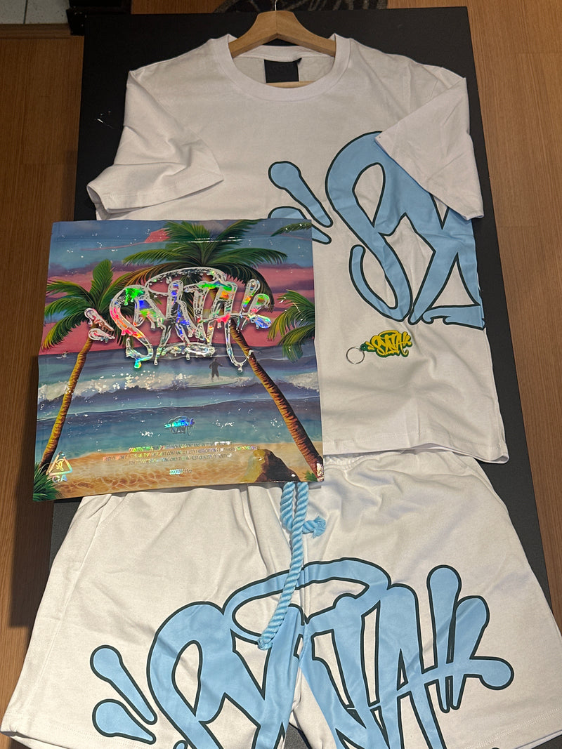 Conjunto Syna Camiseta + Short White - Pronta Entregah