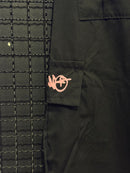 Calça Sarja Minus Two Preto Logo Rosa - Pronta Entrega