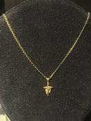 Corrente Cartier Banhada Pingente Cruz Com Capa 30 CM - Pronta Entrega