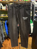 Calça Gallery Dept. Jeans Preto Lavado Logo Costas - Pronta Entrega