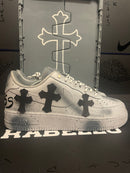 Tênis Nike Air Force 1 Low Chrome Hearts “Special Box”  - Pronta Entrega