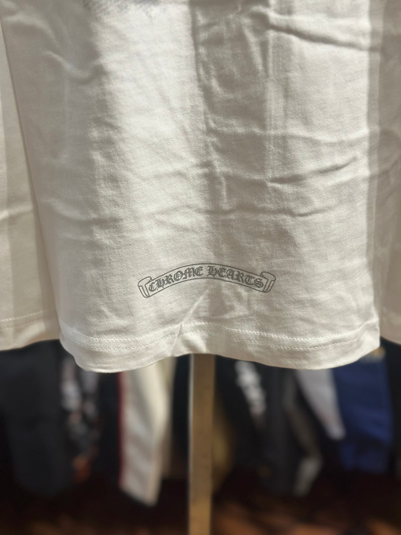 Camiseta Chrome Hearts Big Logo Branca - Pronta Entrega