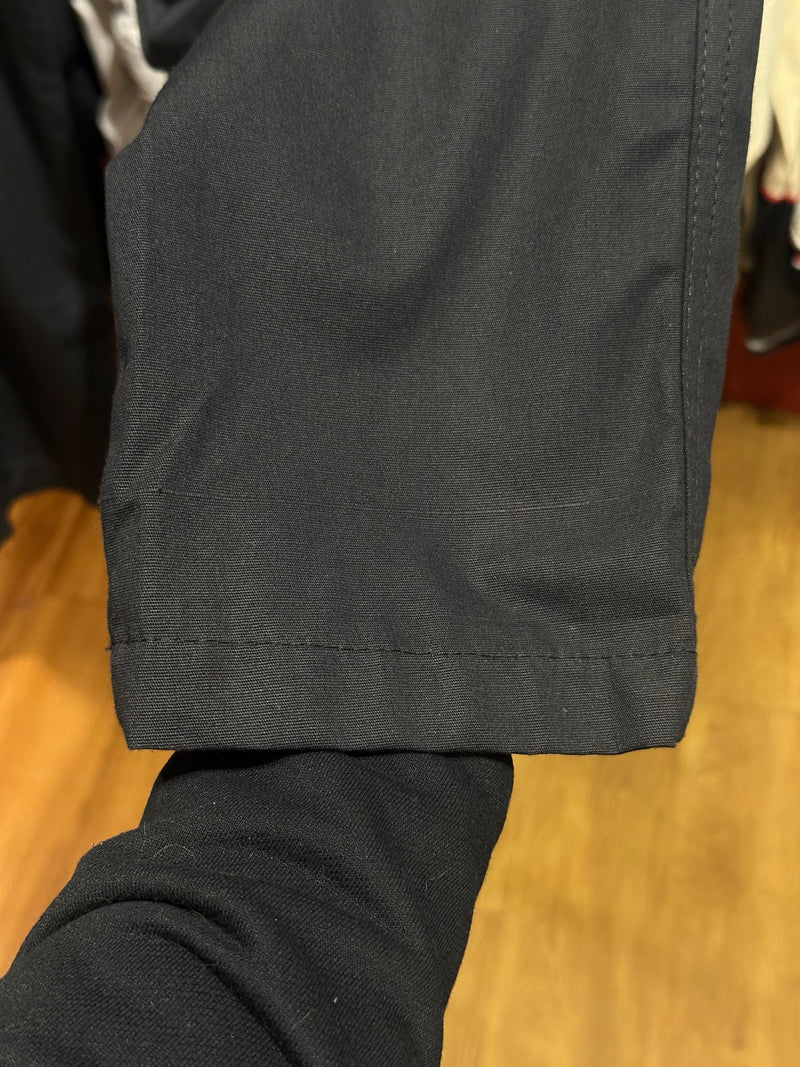 Calça Cargo Sarja Preta Sem Punho - Pronta Entrega