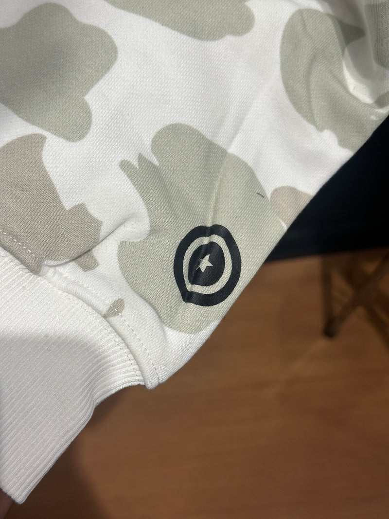 Jaqueta Bape Shark Half Camo White Full Zip - Pronta Entrega