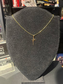 Corrente Veneziana Banhada Pingente “Fé” 25 CM - Pronta Entrega