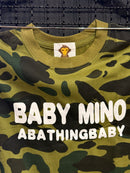 Conjunto Bape Baby Mino Camo Green Pink - Pronta Entrega