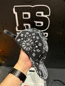 Boné Supreme 5 Panel Bandana Camp Cap Black - Pronta Entrega