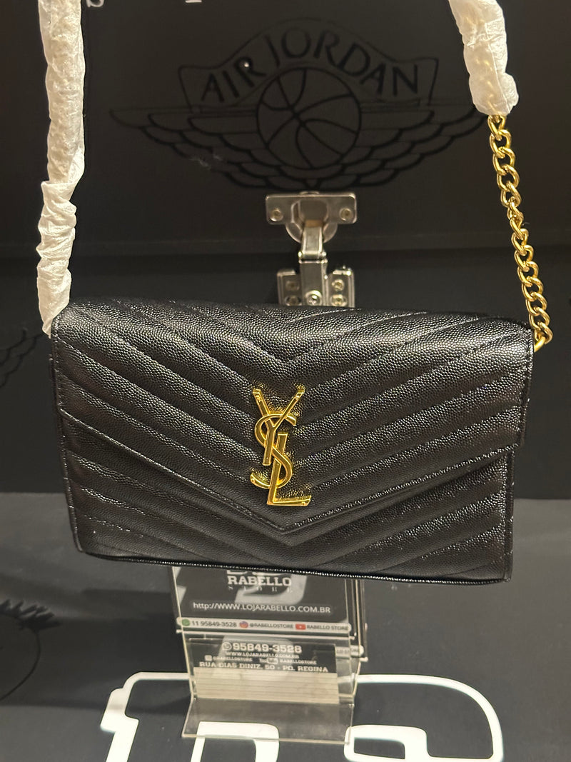 Carteira Saint Laurent Monogram Black - Pronta Entrega