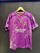 Camiseta Supreme Floral Soccer Jersey Purple FW25 - Pronta Entrega