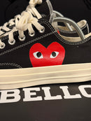 Tênis Converse Chuck 70 X Comme des Garçons Low Preto - Pronta Entrega