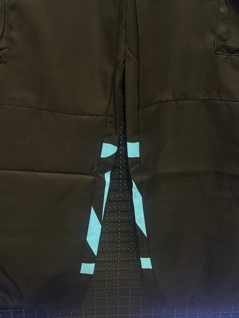 Calça Sarja Minus Two Preta Logo Azul - Pronta Entrega