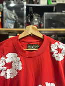 Conjunto Denim Tears Vermelho Camiseta + Short - Pronta Entrega