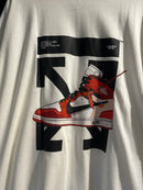 Camiseta OFF WHITE x JORDAN over Branca - Pronta Entrega