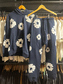Conjunto Denim Tears Moletom The Cotton Wreath Blue - Pronta Entrega