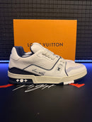 Tênis Louis Vuitton LV Trainer White Marine - Pronta Entrega
