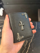Carteira Chrome Hearts Courino Logo Metal 2