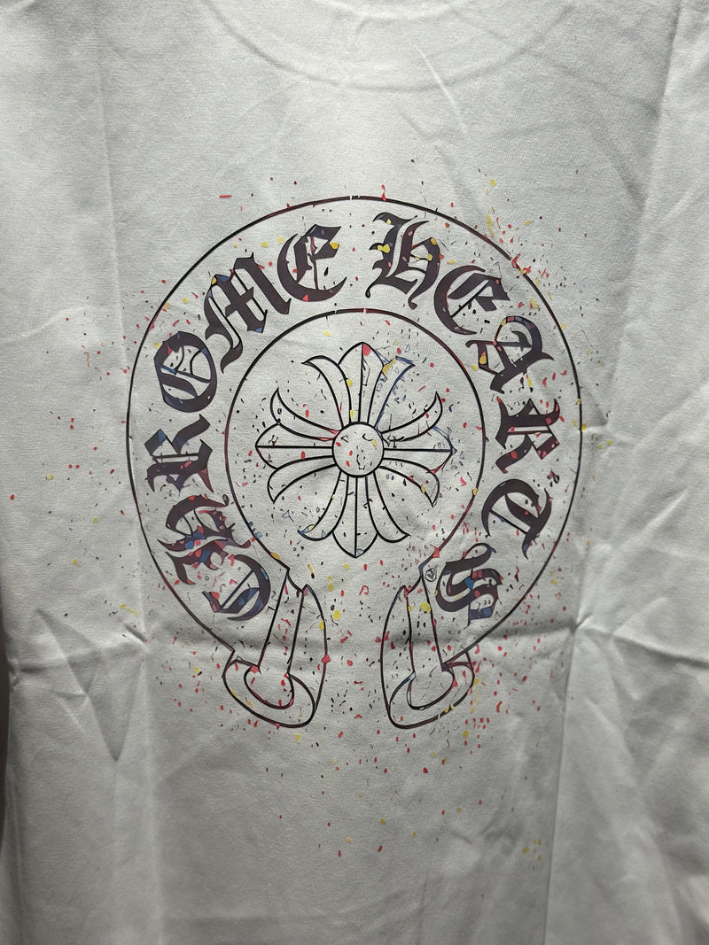 Camiseta Chrome Hearts Color Paper Branca - Pronta Entrega
