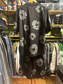 Conjunto Denim Tears Preto/Cinza Camiseta + Short - Pronta Entrega