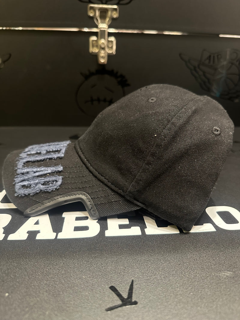 Boné Balenciaga Preto Aba Curva Cortada - Pronta Entrega