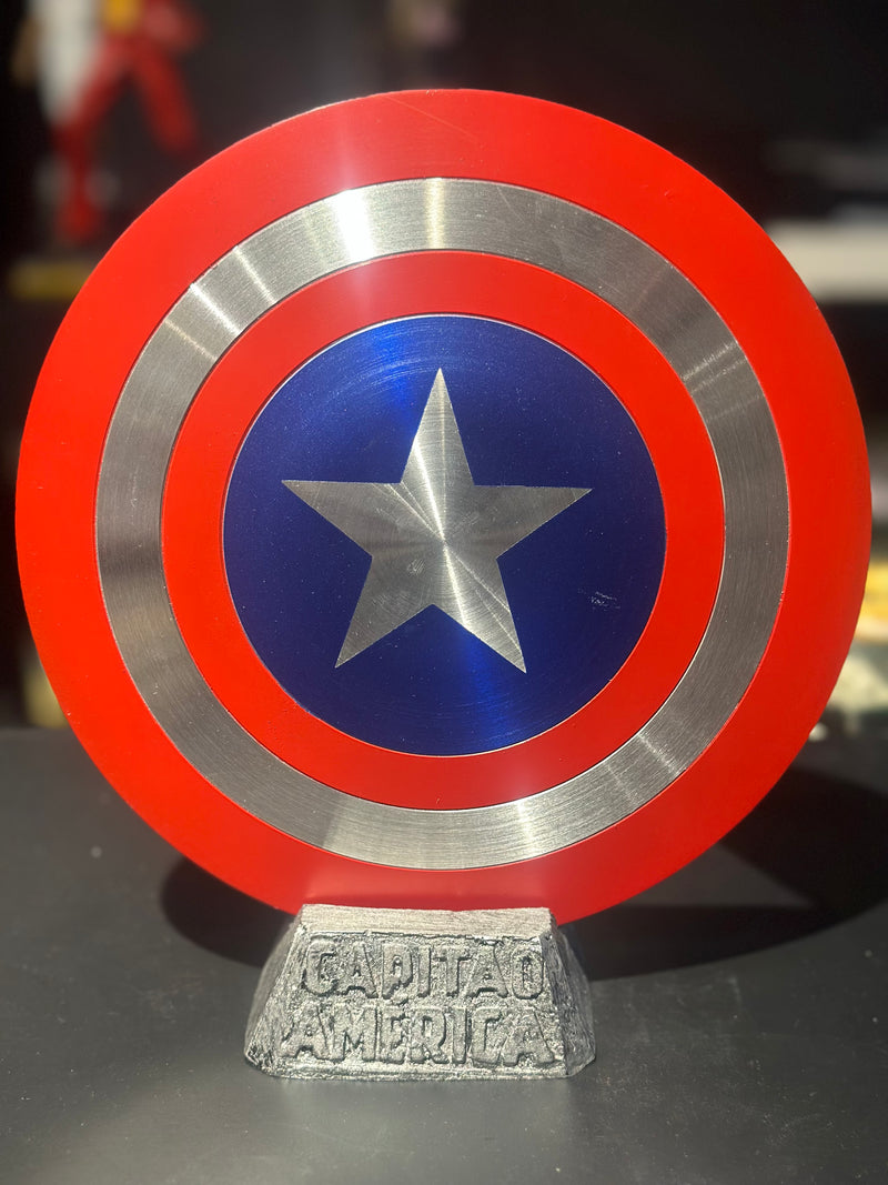Colecionável Escudo Capitão América Metal - Pronta Entrega