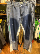 Calça Gallery Dept. Jeans Flare Clara com Respingos de Tinta - Pronta Entrega