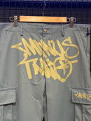 Calça Minus Two Azul Claro Logo Cinza - Pronta Entrega