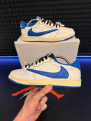 Tênis Nike Air Jordan 1 Low Travis Scott Fragment Military Blue - Pronta Entrega