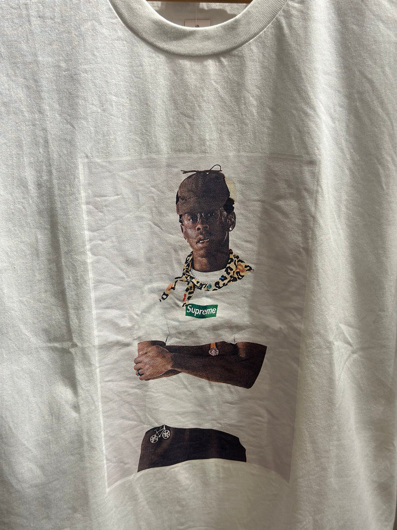 Camiseta SUPREME “Tyler, The Creator” Branca - Pronta Entrega