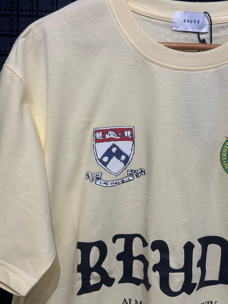 Camiseta Rhude White Runway Script - Pronta Entrega