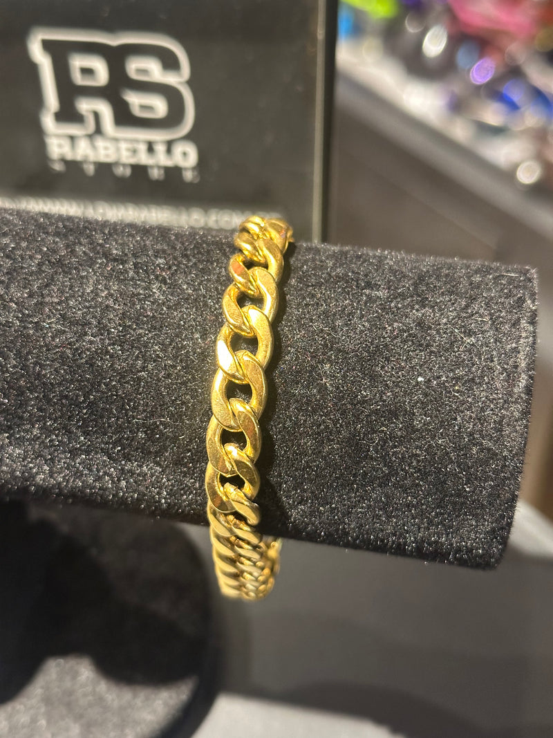 Pulseira Groumet Dourada Fecho Lagosta 20 CM - Pronta Entrega