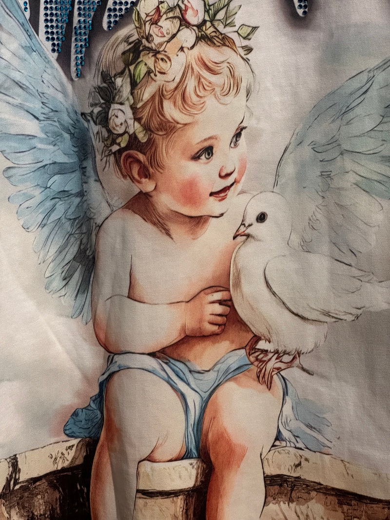 Camiseta Mixed Emotions Angel Graphic Tee White - Pronta Entrega