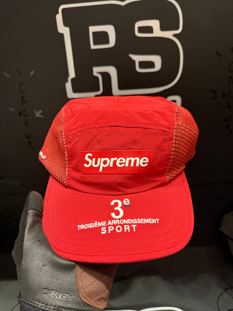 Boné Supreme Mesh Side Panel Camp Vermelho - Pronta Entrega
