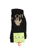 Meia Off White Cano Alto Black - Pronta Entrega