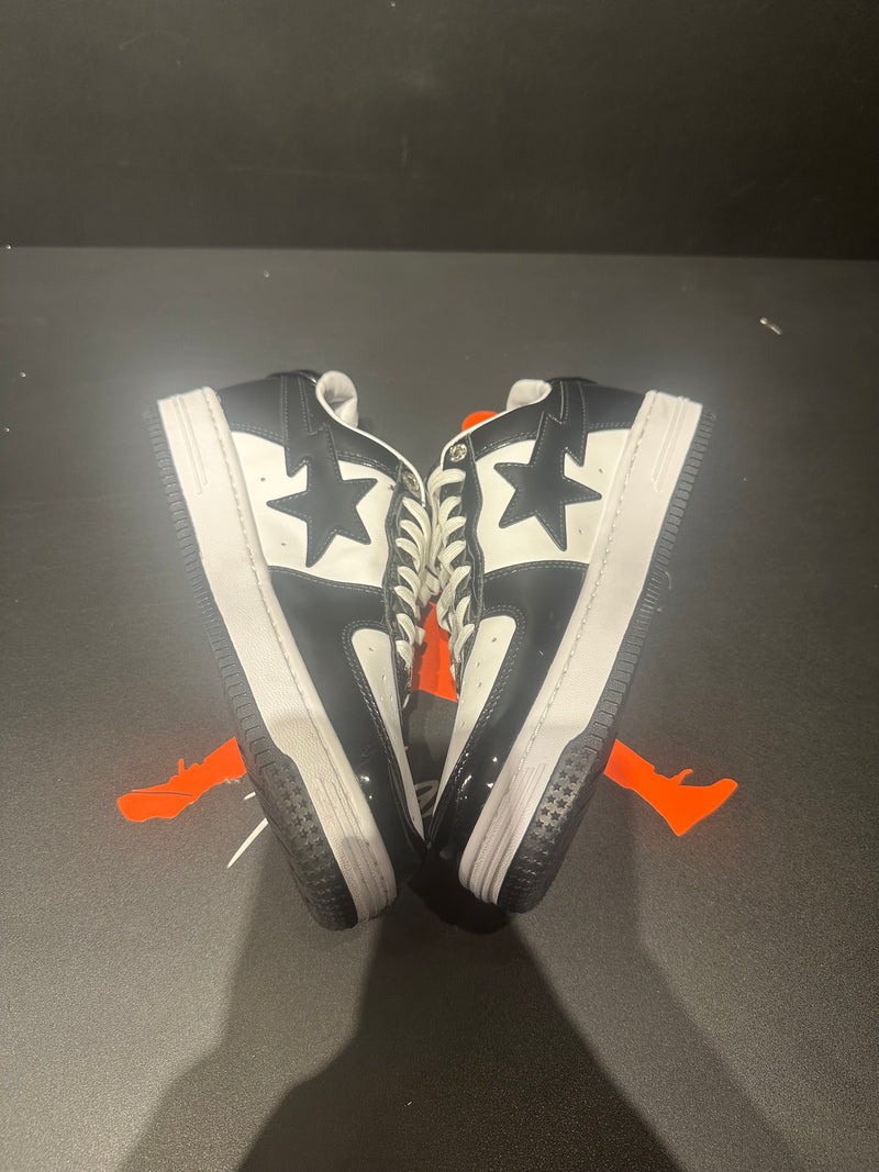 Tênis BAPE STA Low White/Black - Pronta Entrega