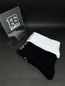 Hanes x Supreme Meias 2 Pack Branco e Preto - Encomenda