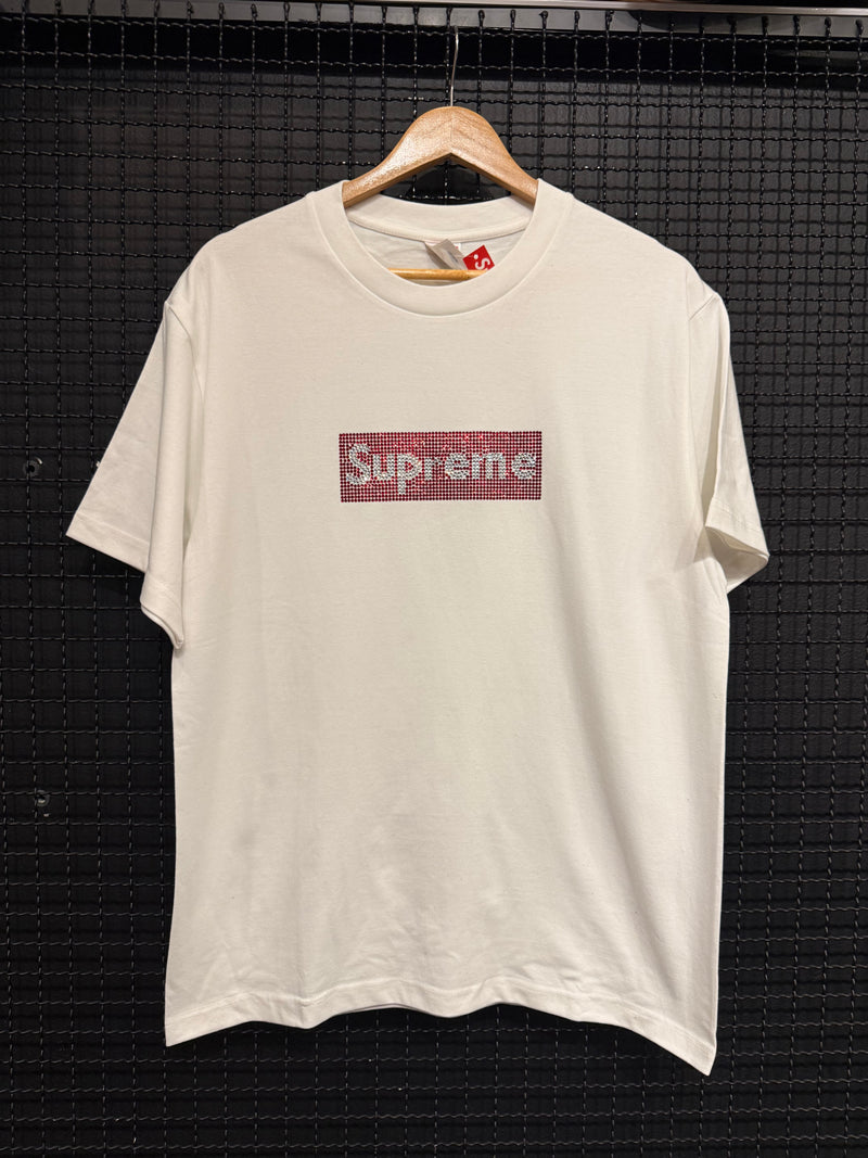 Camiseta Supreme x Swarovski Box Logo - Pronta Entrega
