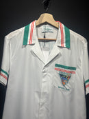 Conjunto Casablanca Tennis Club Seda Padronagem Monogramada - Pronta Entrega