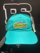 Boné Aba Curva Lacoste Azul Big Croc - Pronta Entrega