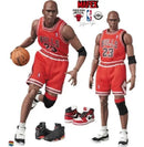 Action Figure Michael Jordan: Chicago Bulls NBA Uniforme Vermelho No. 100 Medicom Mafex - Pronta Entrega