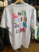 Camisa Anti Social Social Club Branca Letters - Pronta Entrega