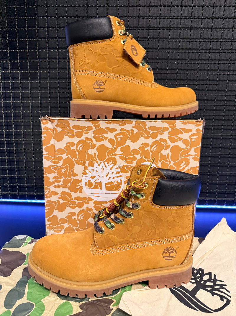 Bota Timberland x Bape x Undefeated 6-Inch - Pronta Entrega