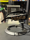 Óculos Palm Angels Logo Alto Relevo Armação Preto Lente Preto  - Pronta Entrega