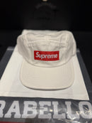 Boné Supreme 5 Panel Washed Chino Twill Camp White - Pronta Entrega