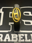 Cinto Feminino Diesel Black/Pink Fivela Gold 105 CM  - Pronta Entrega