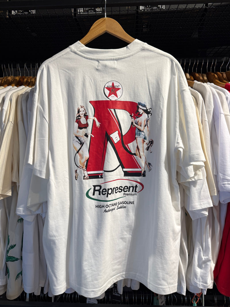 Camiseta Represent Fuel Branca - Pronta