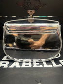 Bolsa Diesel Feminina 1DR Crossbody Couro Silver - Pronta Entrega