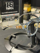 Óculos Chrome Hearts Armação Transparente Gold Lente Clear - Pronta Entrega