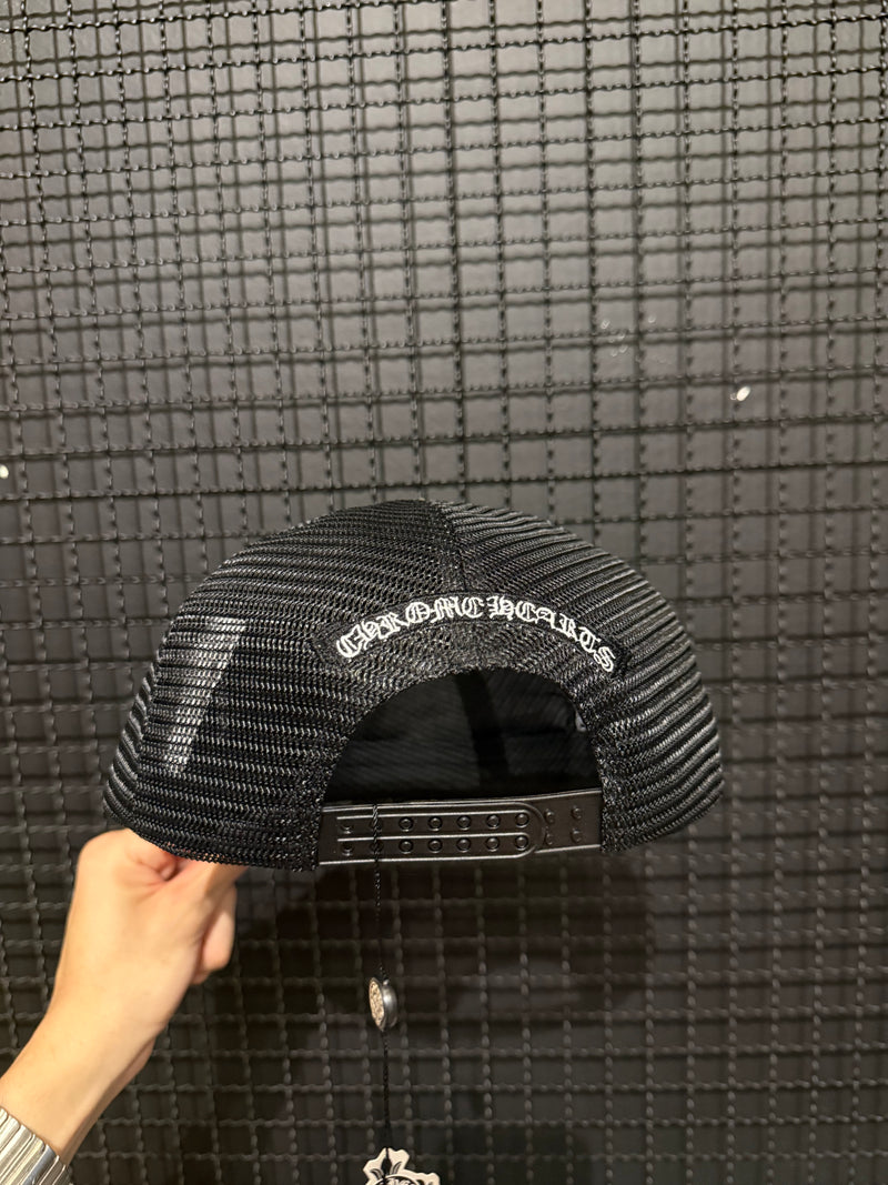 Boné Chrome Hearts Chomper Hollywood Trucker Black - Pronta Entrega