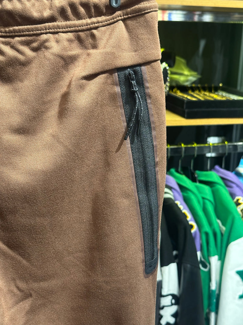 Calça Moletom Nike Standard Fit Marrom Com Punho - Pronta Entrega